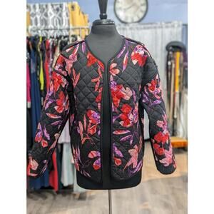 Paisley Floral Quilted Reversible Jacket